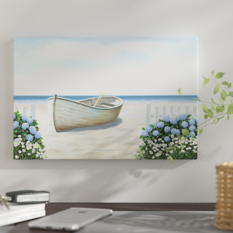 « beach days i », impression sur toile, H 8 po x l 12 po x P 0,75 po, Toile tendue, Pas de tapis