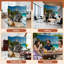 Cloison pliante 4 panneaux paravent Royal Mayan