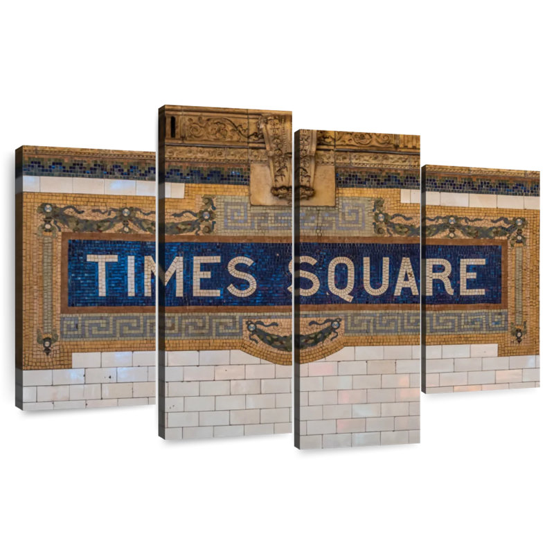 Nicci Mosaic Times Square Sign, 32" H x 52" W