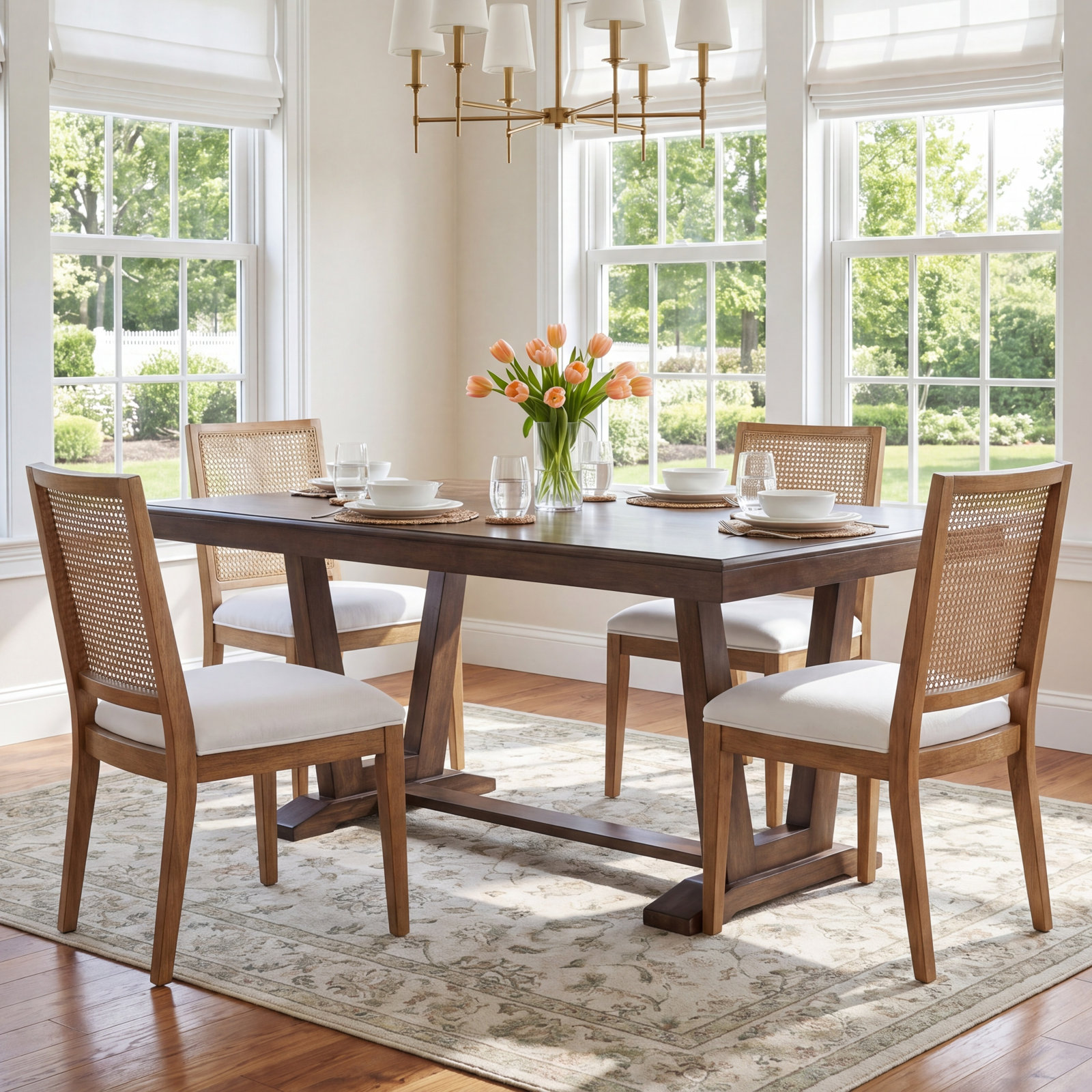 64" Oak Dining Table