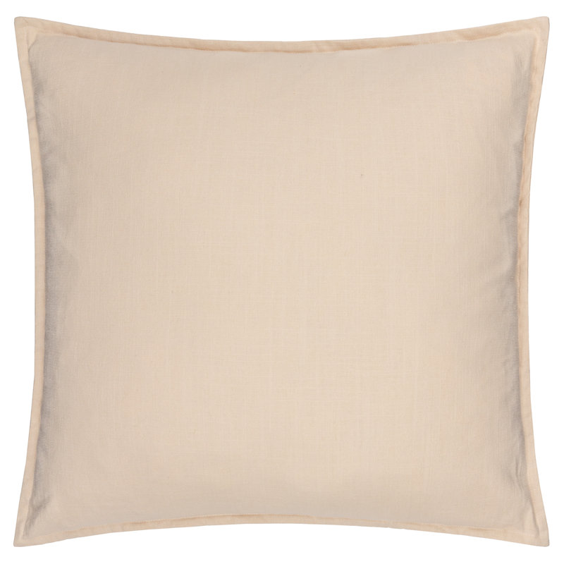 Slub Cotton Square Cushion, Cream, Pillow Cover Only - No Insert