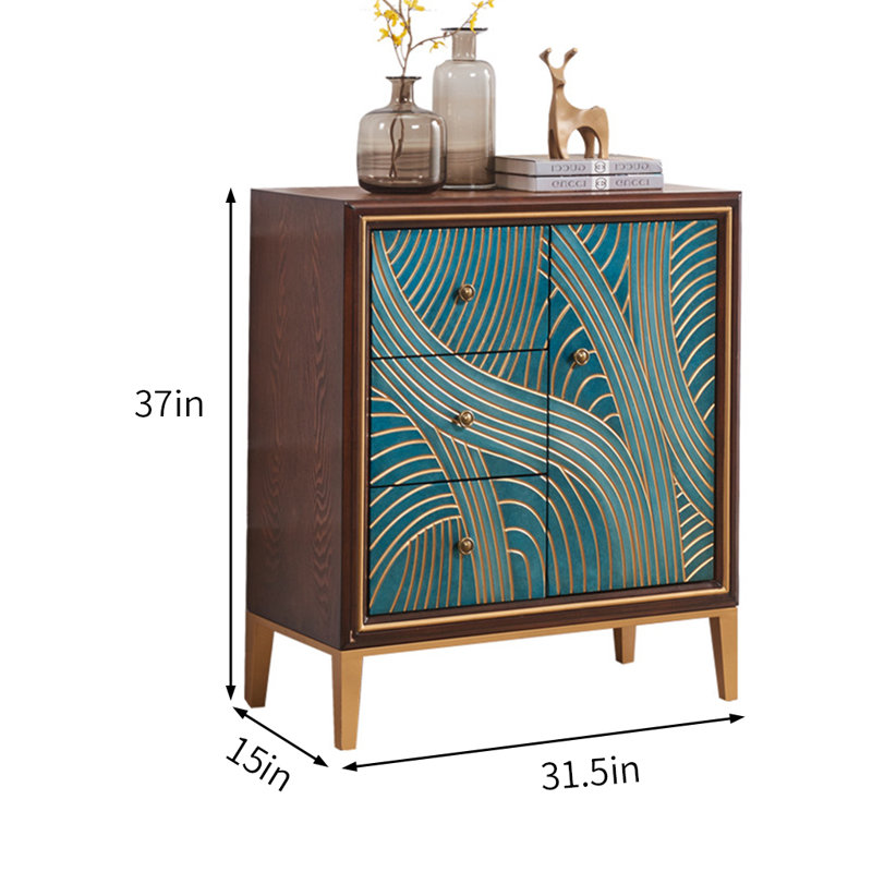 Armoire d'appoint rectangulaire Light Luxury Line.
