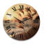 Horloge murale en bois massif Tutbury-1019535499