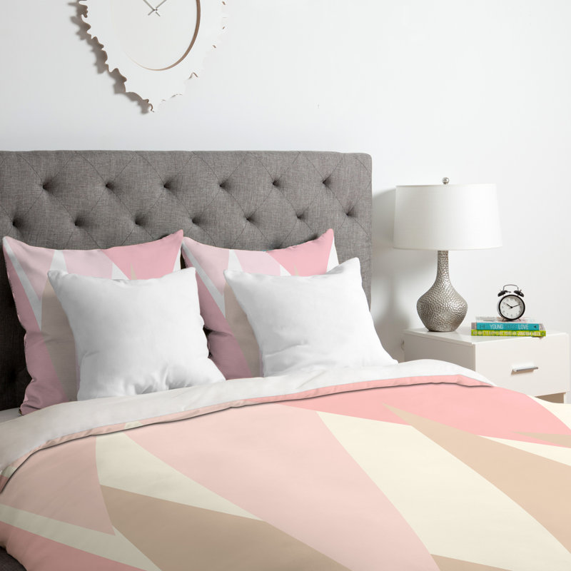 Ensemble de housse de couette Blush Mod, Housse de couette pour très grand lit et 2 très 