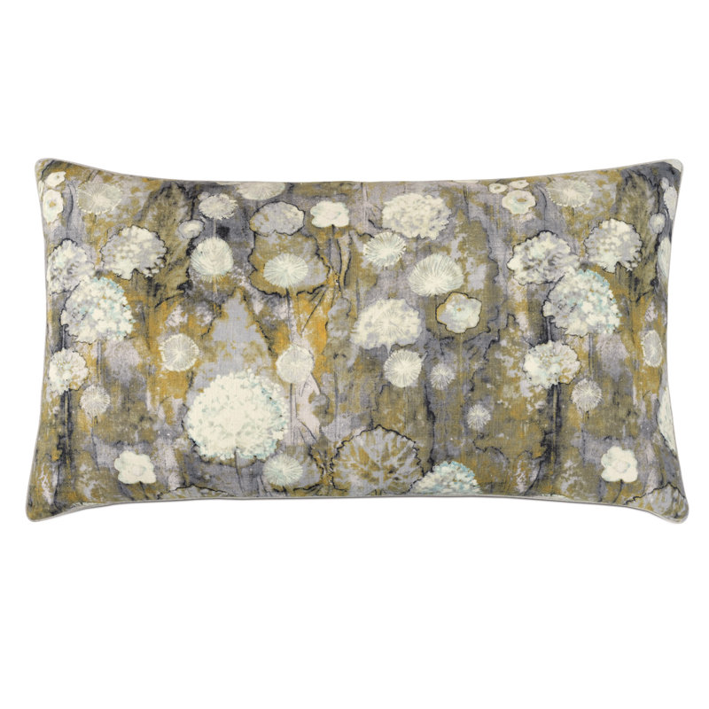 Taie décorative en mélange de coton gris Charlie, Très grand lit