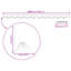 5 cm H x 3000 cm W Plastic Lawn Edging Fencing