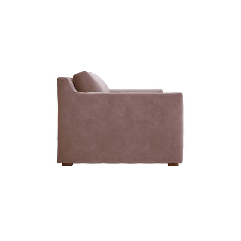 Elevate Sofa 86", Dusty Rose Recycled Velvet