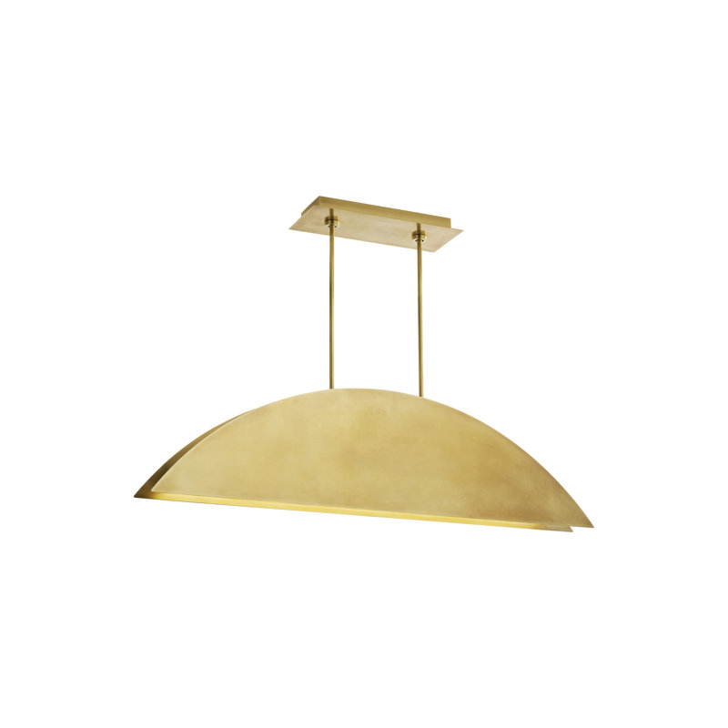Bau 1 - Light LED Pendant, Natural Brass