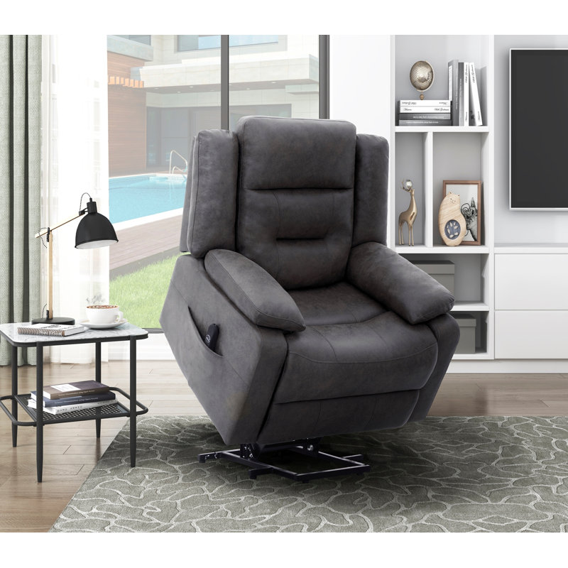 Fauteuil inclinable médical Power Lift, brun, Gris foncé