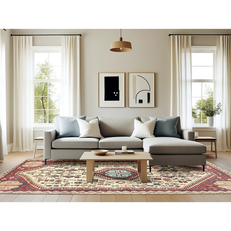 Southwestern Indoor Rug, Rectangle 6' x 9'