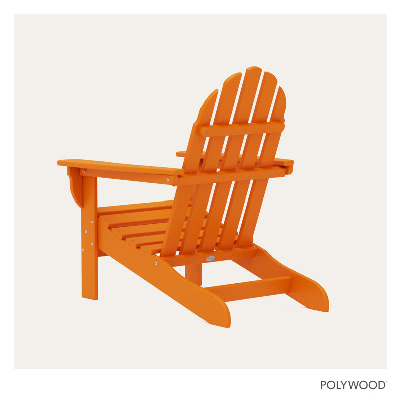 POLYWOOD x Sol 72 Jamarion Adirondack Chair, Tangerine