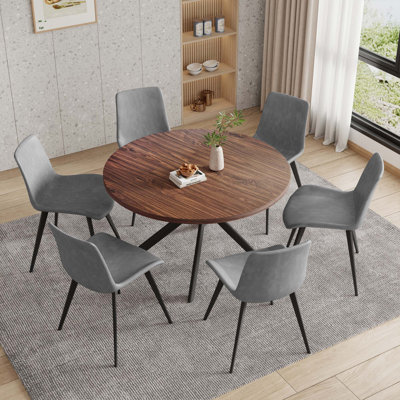 Table de salle à manger ronde Rohun