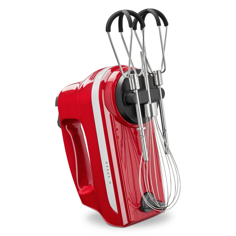 Batteur à main à 6 vitesses KitchenAid, Rouge empire
