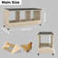 Boîte de nidification en bois 3 trous, poulailler