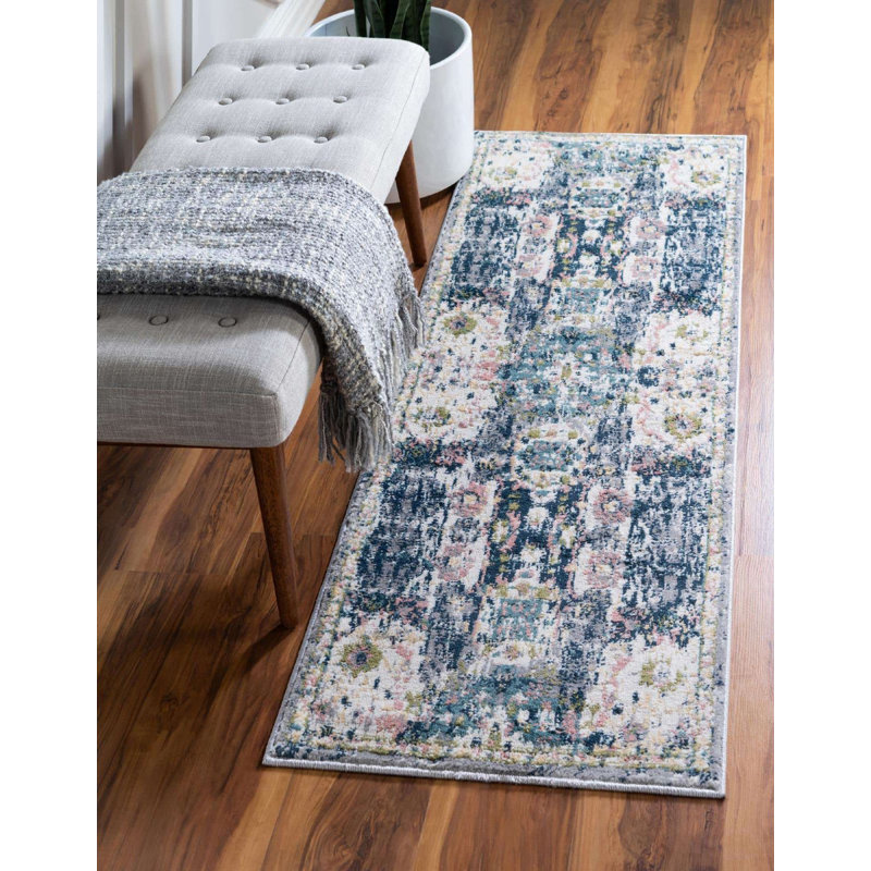Endel Abstract Indoor Rug, Runner 2'7" x 10'
