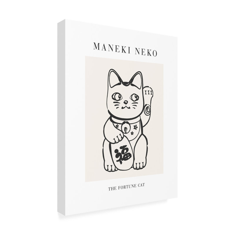 Bolognaise Bolz Cai Manekineko n ° 2 sur toile, H 32 po x l 24 po x P 2 po