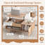 Table basse à plateau relevable avec rangement et compartiment caché-406489070