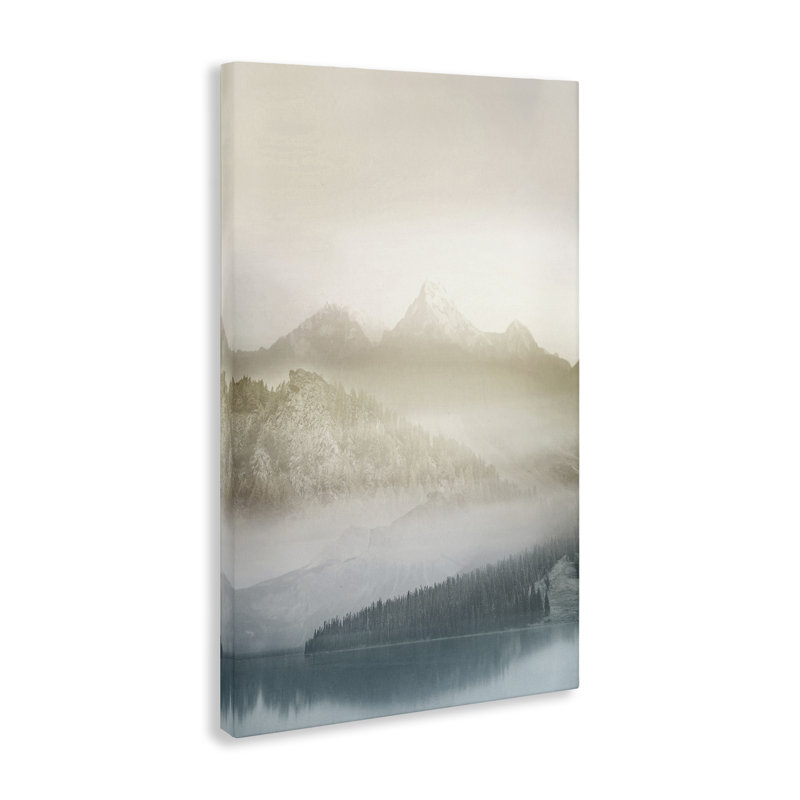 Toile Vanilla Mountain Peaks View, design par Gemma Bardot, H 24 po x l 16 po
