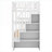 3-Sleeper Twin Size Split Bunk Bed With Trundle and Side Storage For Bedroom Solid Pine Soft White