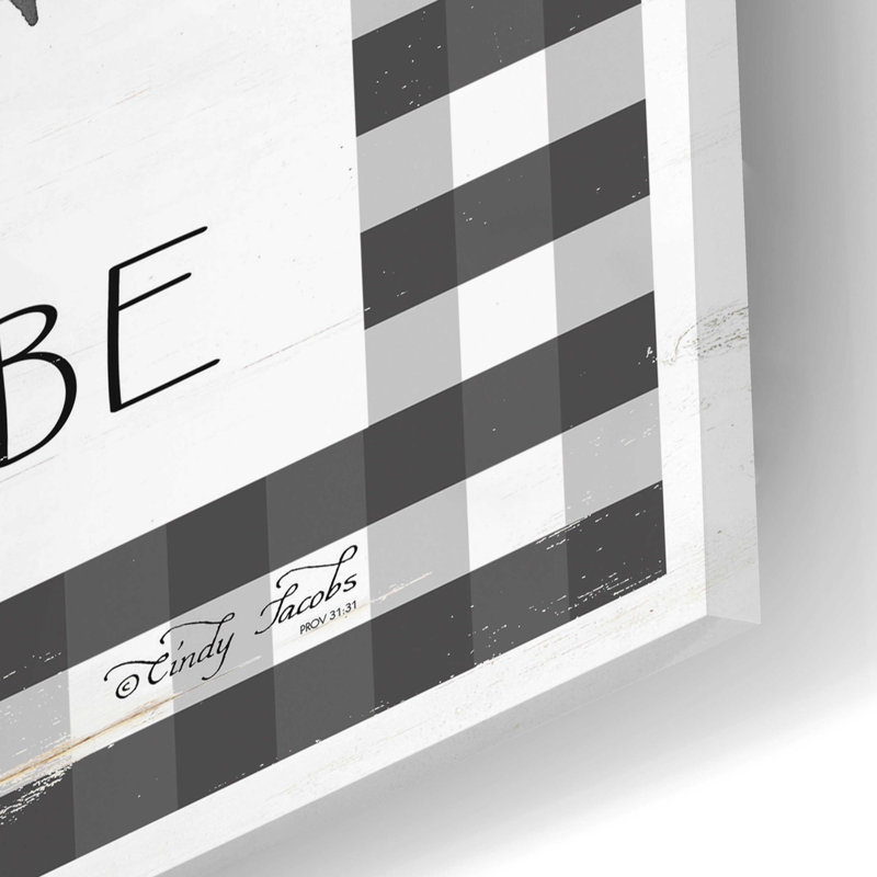 «Home Plaid» par Cindy Jacobs - impression sans cadre, H 12 po x l 24 po x P 0,2 po