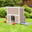 40 Inch Wooden Chicken Coop, 3 Nesting Boxes, Waterproof Roof, Poultry Cage for 2-4 Chickens & Small Pets-1491707859