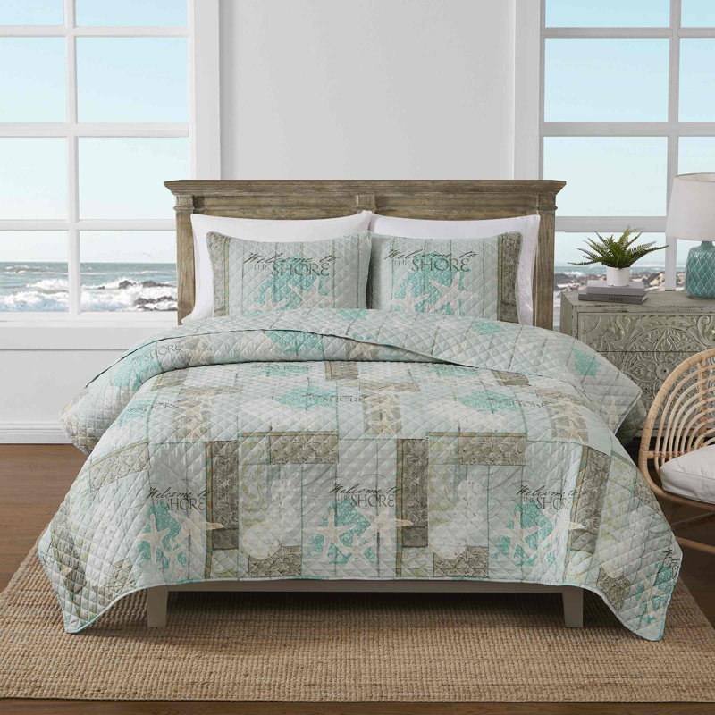 Avanti Linens Beachcomber Quilt Set, Twin