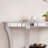 Mirrored Demilune Console Table