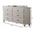 Modern Style 1pc Dresser White Finish Knob Handles Bedroom Furniture