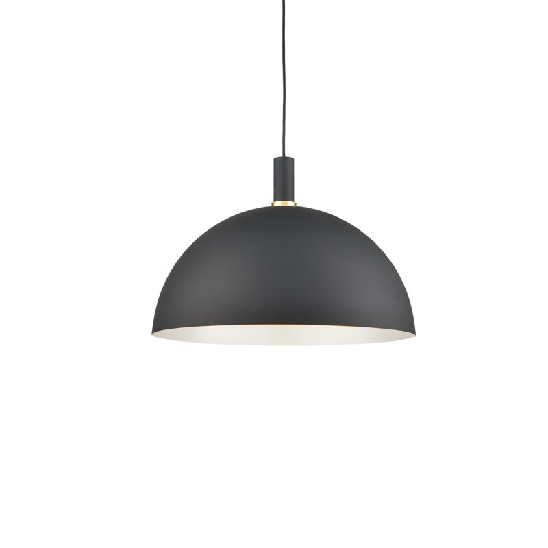 Archibald 1 - Light Single Pendant, Black, 16" H x 24" W x 24" D