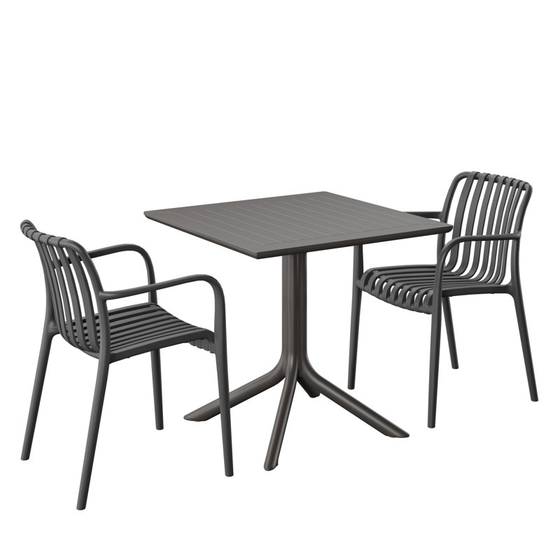 Amazonia 3Pc Anther Outdoor Patio Resin Bistro Set