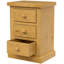 Chunky 39cm W Solid Wood Bedside Table