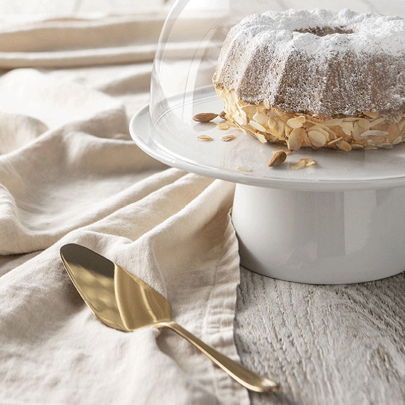 Onde Gold 7 - Piece Stainless Steel Cake Serving Set