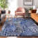 Premium Machine Washable Cerrito AMF600 Blue Rug