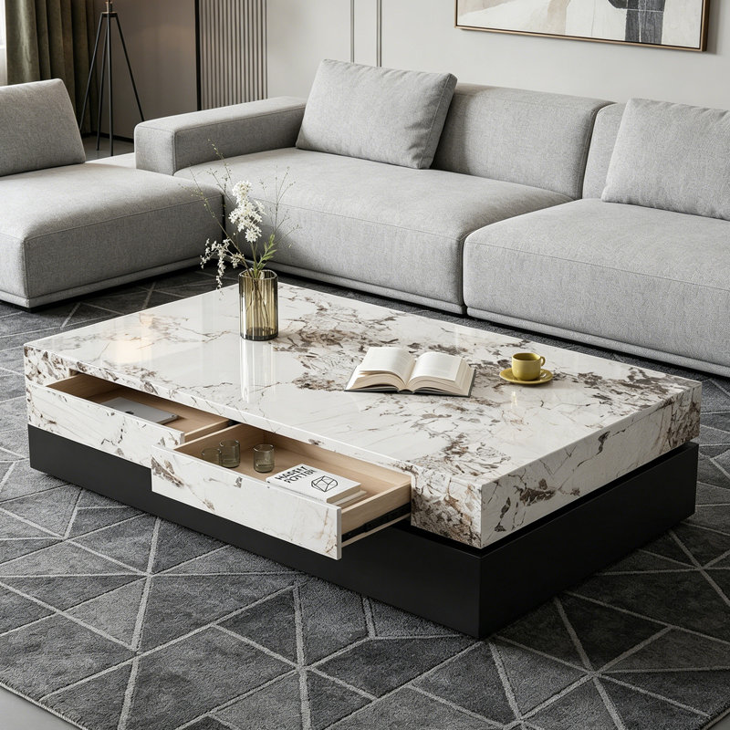 Alexander, 15.74" H x 62.99" L x 31.49" W, White/Gray