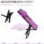 Chaise longue maille respirante mauve pour la plage et l'extérieur - inclinable à 4 positions avec coussin inclinable pour patio, couleur piscine