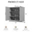Armoire de rangement moderne à 2 portes avec tablettes réglables 31 po-1575426779-1575426770