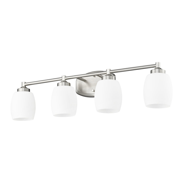Fenella 4 Light Vanity, Brushed Nickel