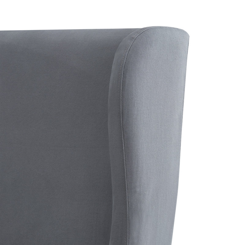 Sela Wingback Chair, Platinum Gray
