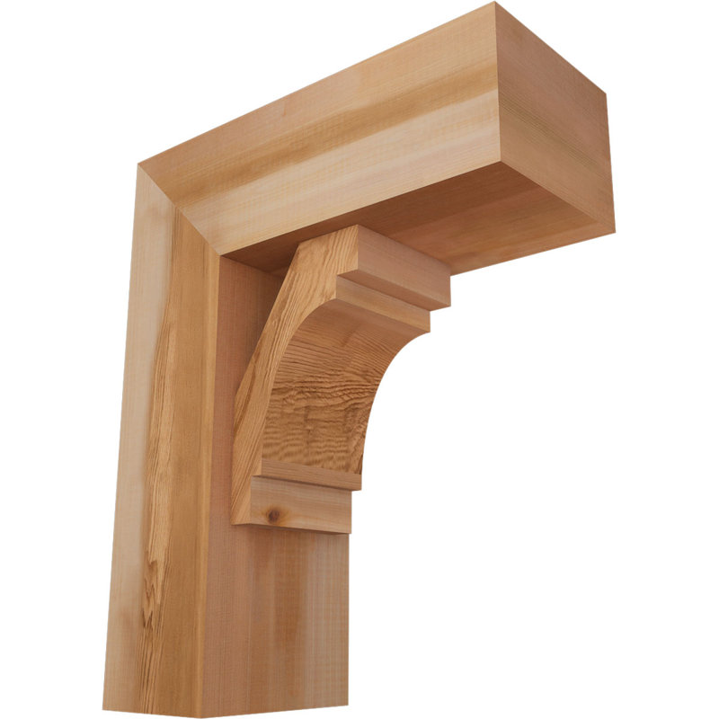 Support Merced Block avec support décalé, 22 X 18, Cèdre rouge occidental de l 7 1/2 po (lisse)
