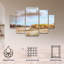 Ensemble de 5 panneaux - Christy Berry «Wyoming Soft Fall Colors», art mural sur toile pour le salon, la chambre à coucher ou le bureau par Trademark Fine Art