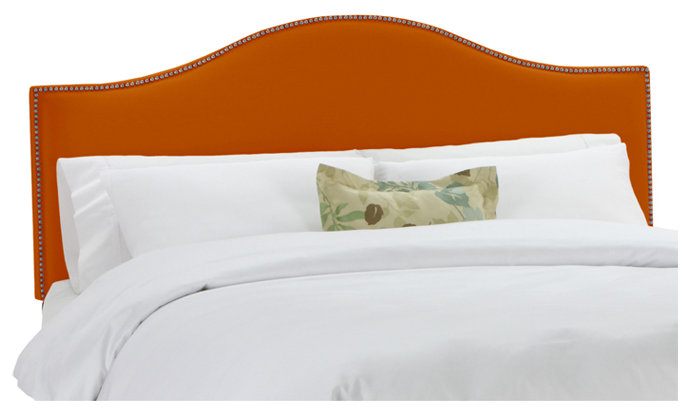 Tête de lit tapissier Catelynn, Très grand, Velours performance cacao classique