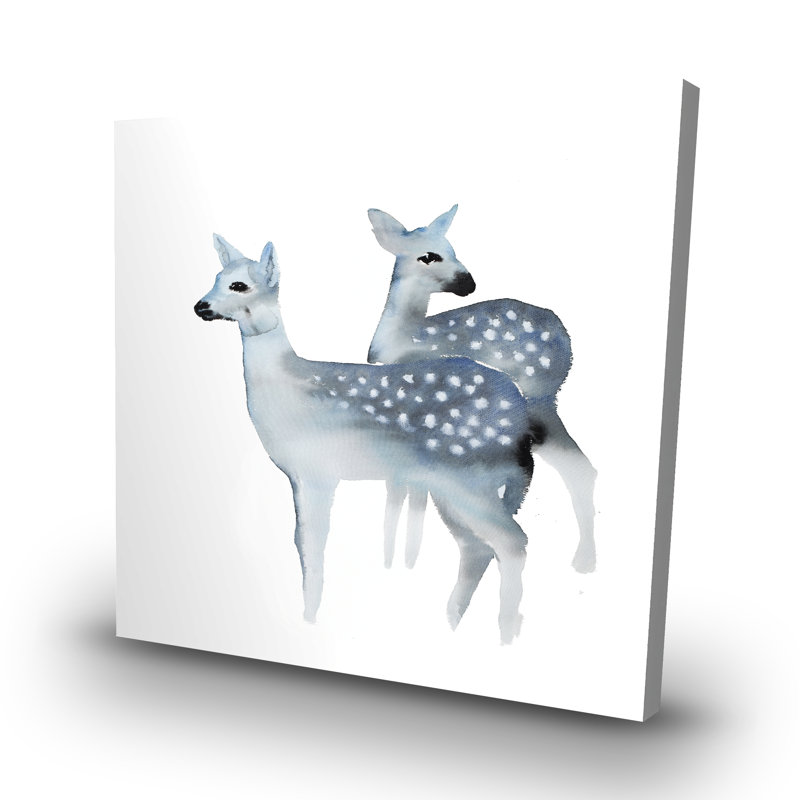 fawns - 32"x32" art on canvas