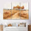 Ensemble de salon art mural brun et gris «Autumn Meadows In Canada II»-478886516-478886526
