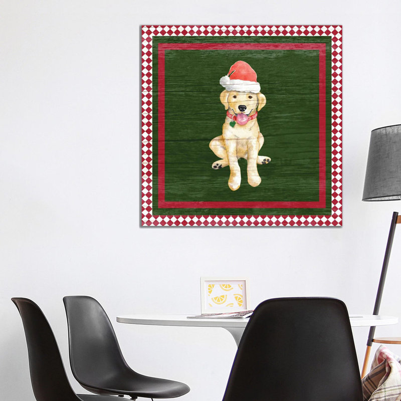Santa's Little Helper II by Andi Metz - Wrapped Canvas Painting, 93.98 cm H x 93.98 cm W x 3.175 cm D