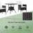 3-Piece Reclining Patio Bistro Set