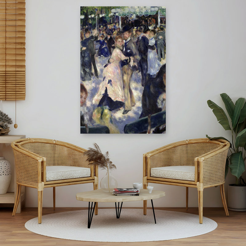 Bal au Moulin de la Galette, 1876 - Estampe d'art mural contemporain abstrait, H 60 po x l 40 po