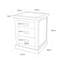 Otis 45cm W Solid + Manufactured Wood Bedside Table-687289601