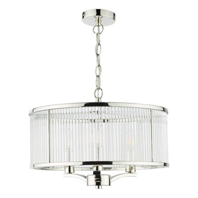Baillieu 3 - Light Polished Nickel Pendant