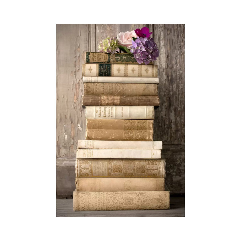 Books II by Symposium Design - Wrapped Canvas Print, 20.32 cm H x 30.48 cm W