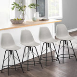 Topanga Swivel Counter Stool with Metal Frame